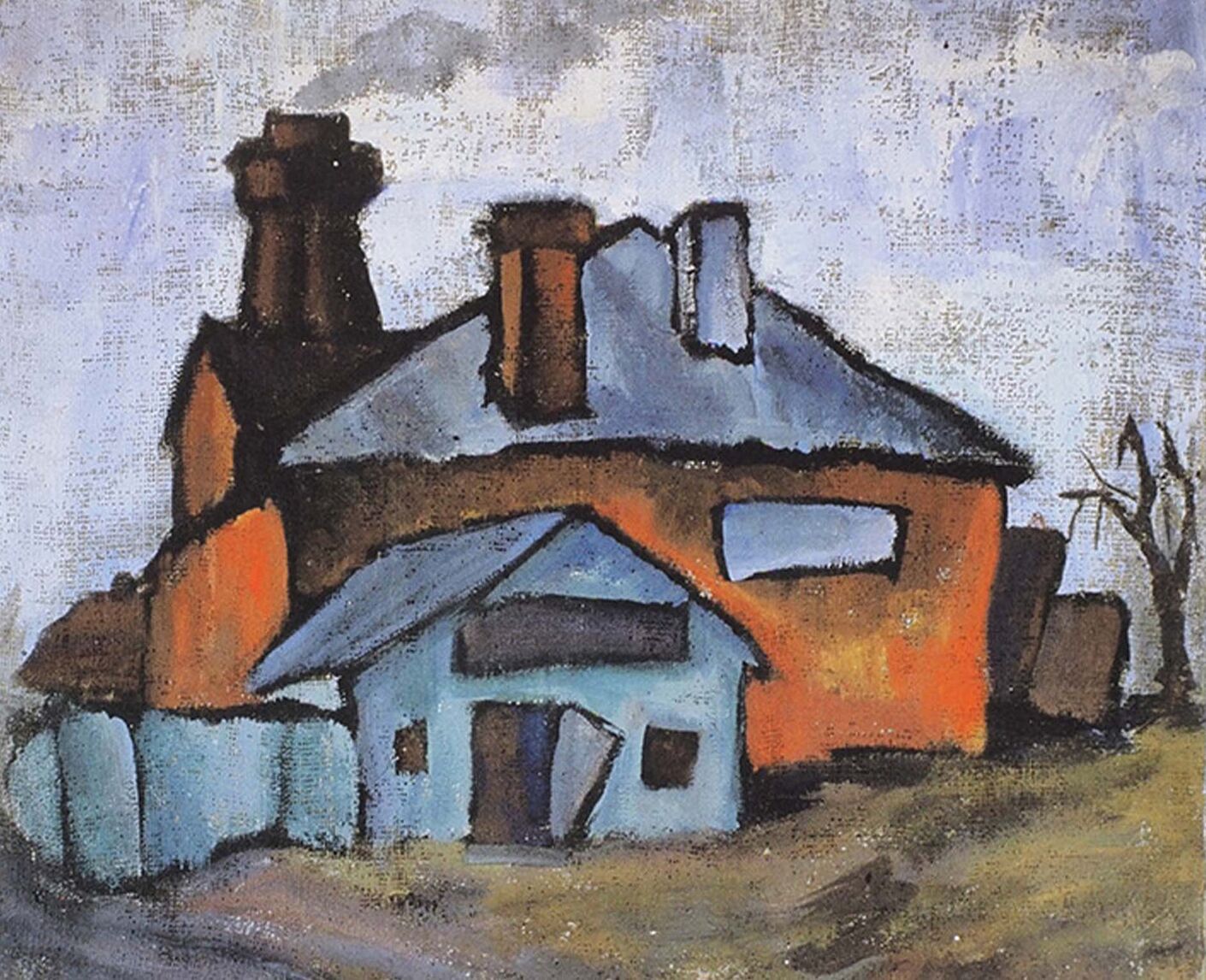 «Домики».  Евгений Рухин. Композиция, 1967